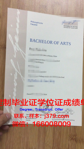 杜塞U学位证书样本展示