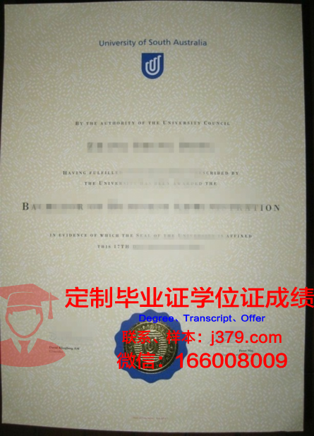 南澳大学学术凭证及成绩单明细