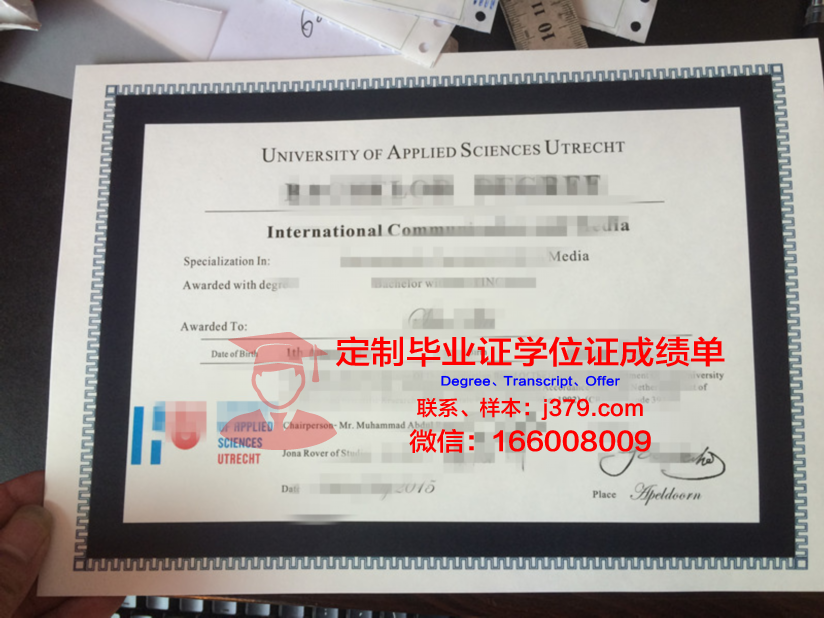 卡累利阿应用科学大学电子毕业证书副本