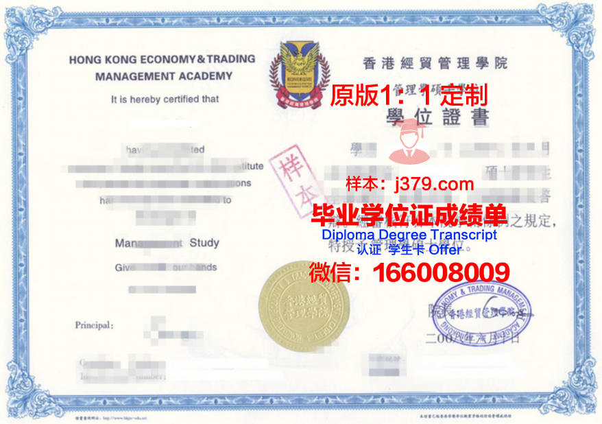 哈英理工大HILT项目毕业证书
