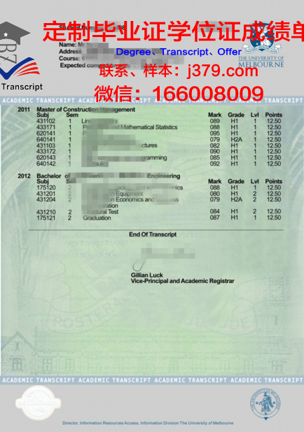国立科技大学学历证书及成绩单