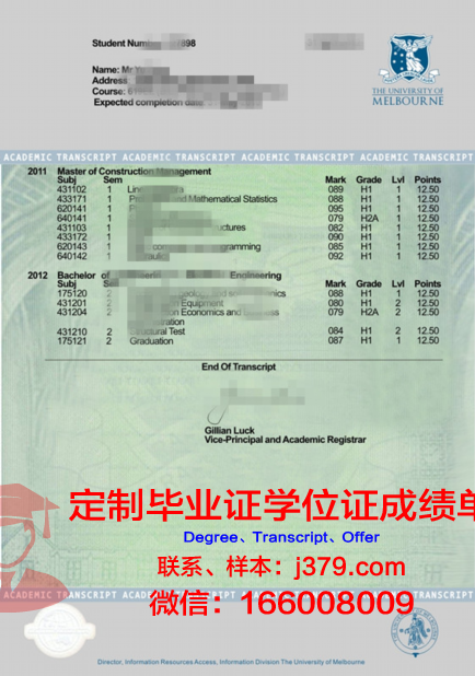 国际人文高等教育机构学历证明与成绩单