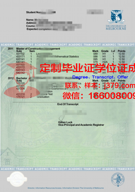 双大证书成绩单解读与分析