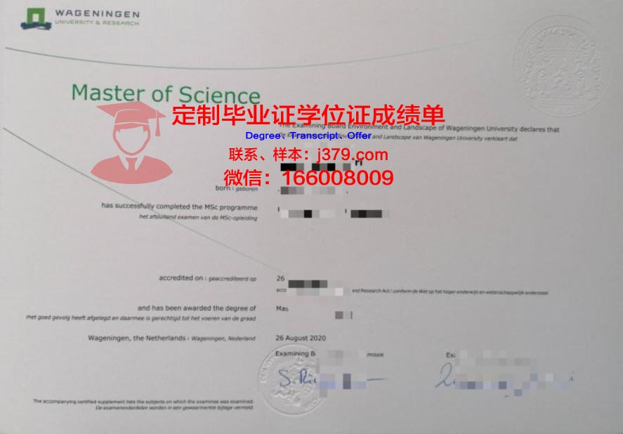 岛根大学硕士学位授予证书