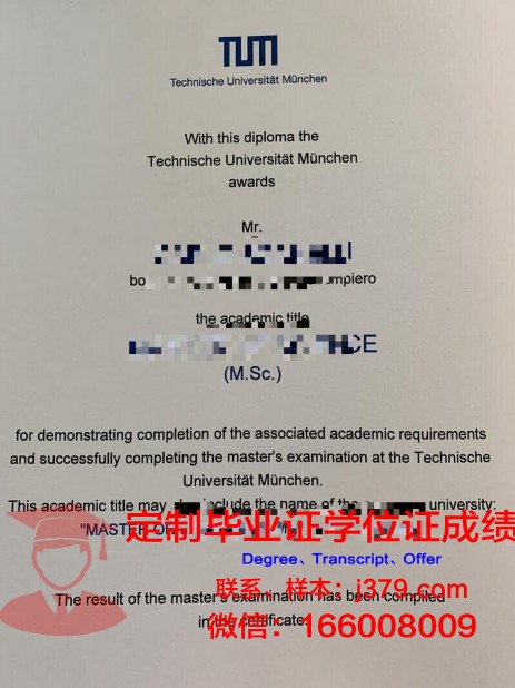 慕尼黑大学研究生毕业证:专业选择与培养方向