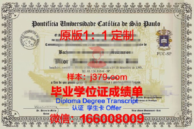 圣保罗大学土格加劳校区毕业证尺寸(圣保罗大学入学条件)