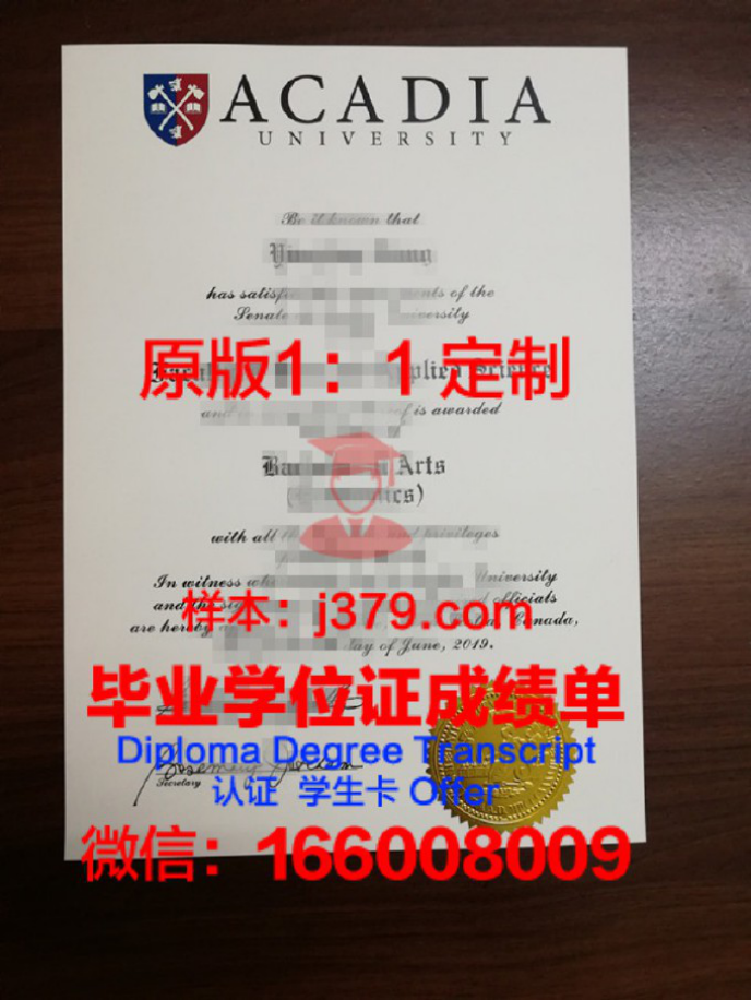 阿卡迪亚大学录取通知书 OFFER 定制，助你圆梦海外名校